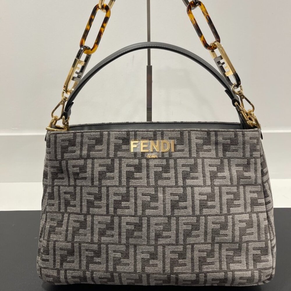 Fendi 2022 Zucca Terrycloth O'Lock Tote (JB1070)